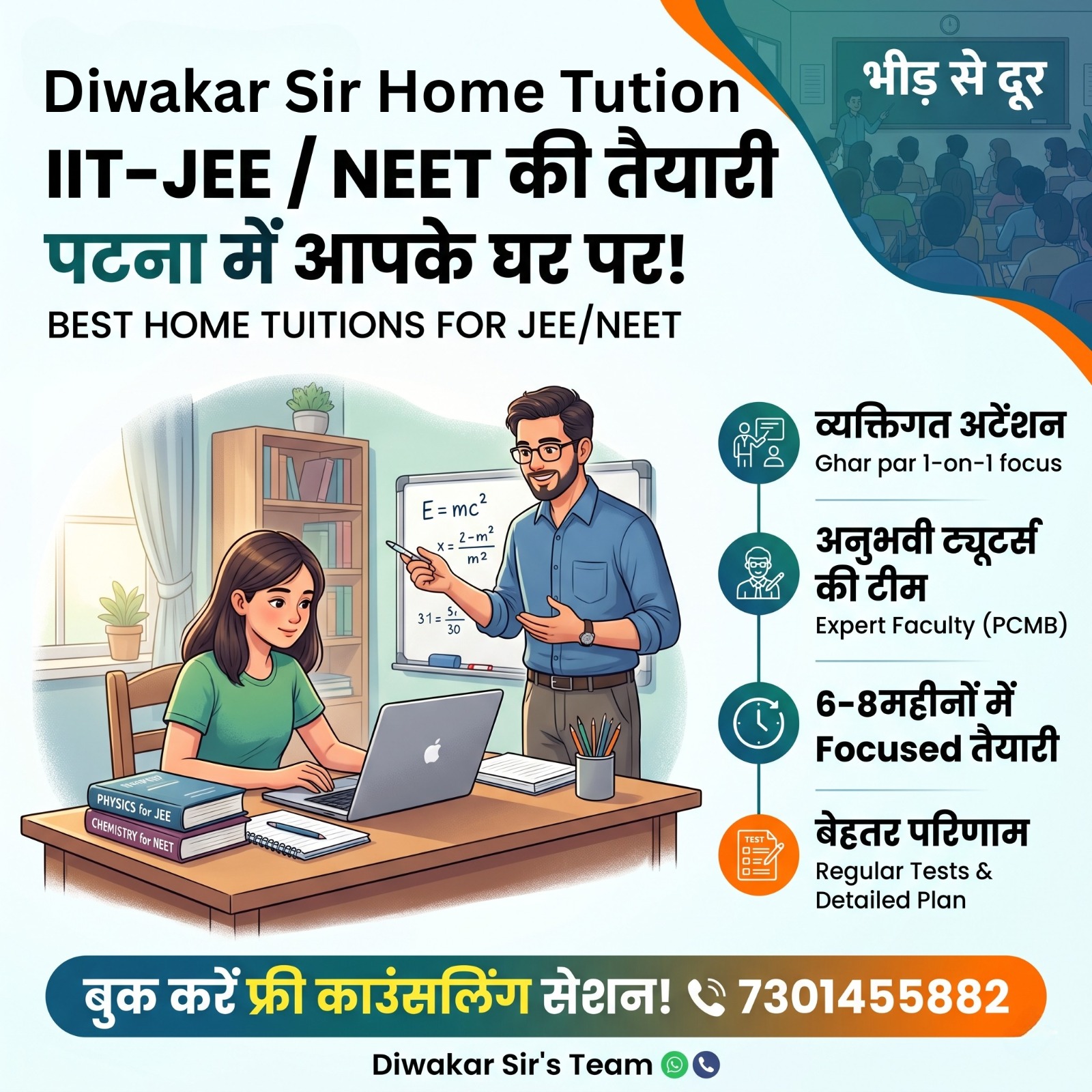 Diwakar Sir Home Tutors - Best Home Tuition in Patna